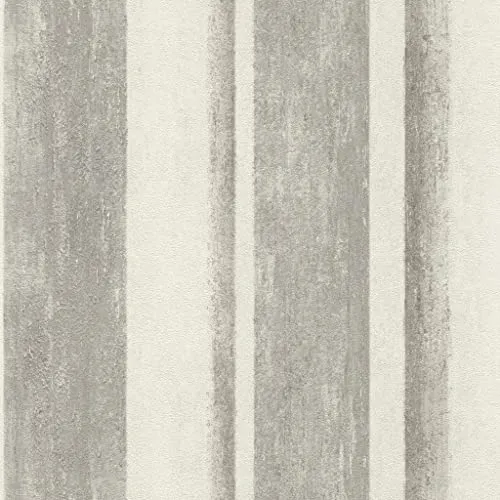 Rasch Tapeten Vliestapete (Grafisch) Grau weiße 10,05 m x 0,53 m Linares 617764