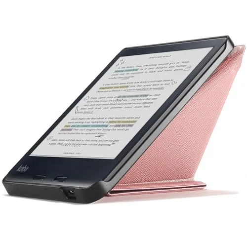 Forefront Cases Hülle für Kobo Libra Colour (Color) - Magnetische Schutz-Hülle und Ständer für Kobo Libra Colour (Modell: 2024) - Auto Schlaf Wach Funktion, Dünn und Leicht Tasche - Roségold