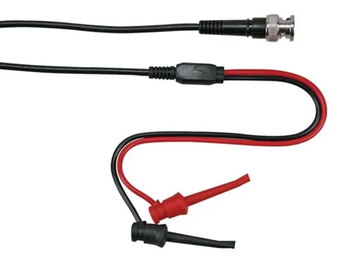 Velleman KOAXKABEL 1m - BNC-STECKER + 2 MINI-KLEMMPRÜFSPITZEN