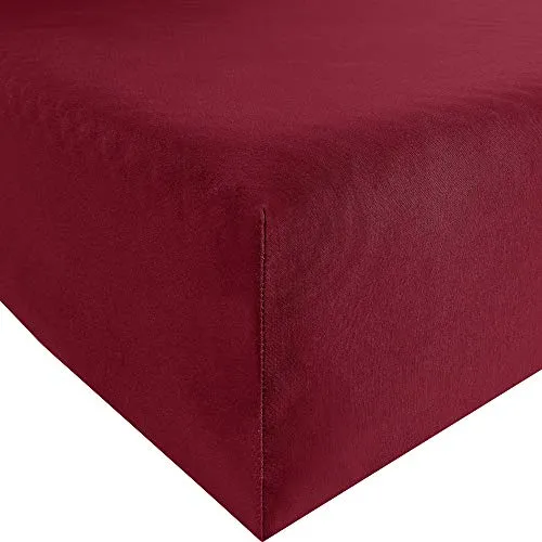Bassetti Spannbettlaken 550 Bordeaux, 180x200cm & 200x220cm in rot von Bassetti
