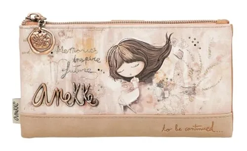 Anekke Geldbörse RFID Wallet - Geldbörse mit RFID-Blocker Schutz, ideal für sicheres Aufbewahren von Karten und Bargeld. Stylisches Design mit multicolor Optik und praktischen Fächern.