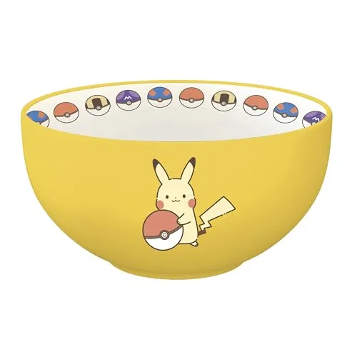 ABYSTYLE Pokemon Pikachu Schüssel, elektrisch, offizielles Produkt, Fassungsvermögen 600 ml, widerstandsfähige Keramik, mikrowellengeeignet, spülmaschinenfest