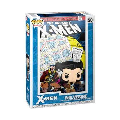Funko POP! Comic Cover: Marvel - X-Men: Days of Future Past - Wolverine - Action- & Spielfiguren, detailgetreue Chibi-Figur von Wolverine, perfekt für Sammler und Fans der Marvel-Comics.