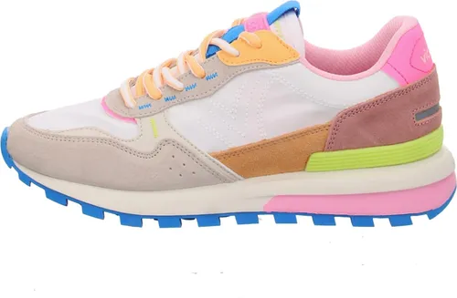 Victoria Low-Top Luna Nylon & Mehrfarbige Spaltlederteile von Victoria