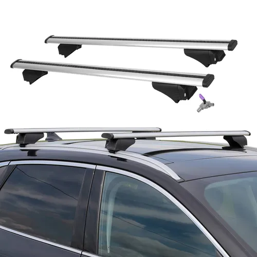 Querträger Dachträger Grundträger mit Schloss für Kia Sportage 5 NQ5 PHEV in Gra