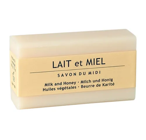 Savon du Midi Handseife Seife mit Karitébutter - Lait et Miel, Milch & Honig 100g