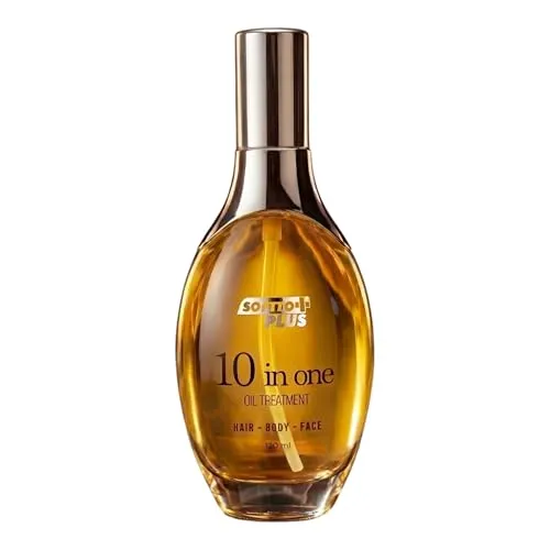 Softto Plus Haaröl 10 in 1 Pflegeöl – Hyaluron & Glow, 120 ml - Das Softto Plus 10 in 1 Pflegeöl vereint die Vorteile hochwertiger Pflanzenöle und modernster Technologie. Es pflegt Haut und Haar intensiv, sorgt für strahlenden Glow und ist ideal für die tägliche Anwendung.