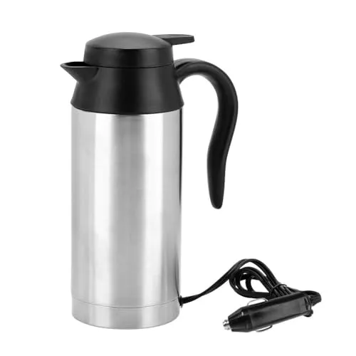 Samfox Reisewasserkocher, 750ml 24V tragbare Auto Wasserkocher Wasserkocher Flasche für Kaffee, Tee