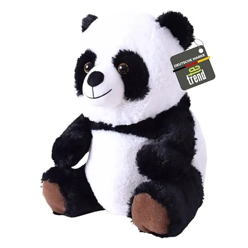 TE-Trend Panda-Stofftier 30 cm - Kuschelbär & Teddybär für tröstende Momente & Spielspaß - Panda-Plüschtier - hochwertiges Kuscheltier - Plüsch-Panda - Plüschtier für Jede Gelegenheit