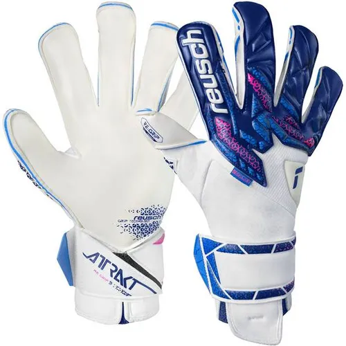 REUSCH Herren Handschuhe Attrakt RE:GRIP Evolution - Torwarthandschuhe mit innovativem Re:grip-Latex für maximalen Grip und optimale Ballkontrolle. Ergonomische Passform und atmungsaktives Mesh-Material bieten Komfort und Langlebigkeit.