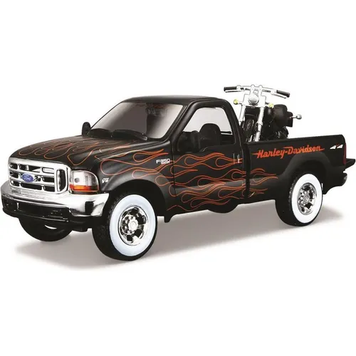 Maisto Ford 1999 F-350 & FXSTB (32181)