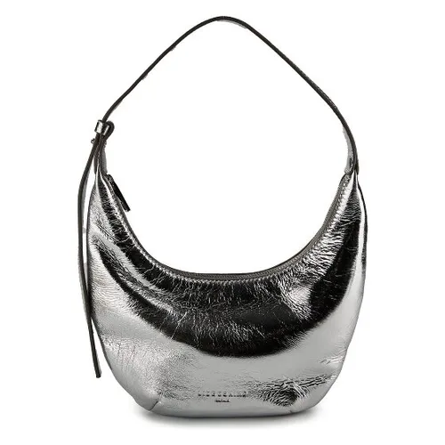 Liebeskind Ryker Schultertasche XS aus Leder – silberfarbene Eleganz - Kompakte Schultertasche aus hochwertigem Leder mit stilvollem Design. Perfekt für den täglichen Gebrauch und bietet ausreichend Platz für Ihre Essentials.