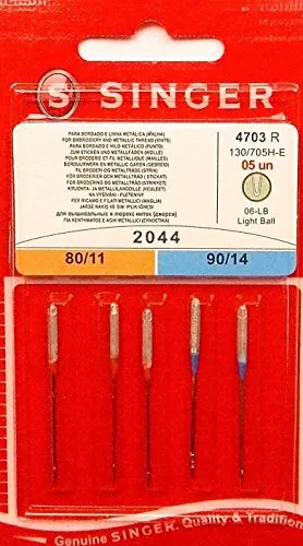 Singer 5 Original Sticknadel Sortiment Nähmaschinen Nadeln 2044 Stärke 80 + 90
