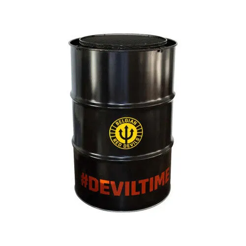 barbecook Edson Grilltonne - Multifunktionale Grilltonne für 10 Personen - Grills und Feuertonne in einem, ideal für Feste! Mit höhenverstellbarem Rost und Ascheauffangtopf für müheloses Grillen auf Ihrer Terrasse.