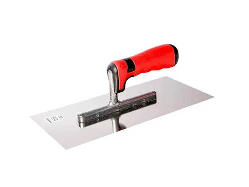 Glättekelle mit 2K Softgriff Aufziehkelle Putz Gips Kelle 280 x 130mm Rostfrei