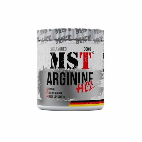 MST Arginine HCL 300g - Hochwertige Aminosäure - Nahrungsergänzungsmittel mit neutralem Geschmack, ideal zur Unterstützung der Muskelregeneration und Leistungssteigerung.