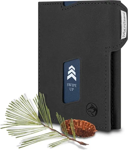 Wolfstrøm Slim Wallet 'Ludvig' mit Münzfach - Geldbörse aus hochwertigem Echtleder, handgefertigt in Europa. Mit 7 Kartenfächern und RFID-Blocker für maximale Sicherheit und Funktionalität – ideal für den modernen, minimalistischen Lebensstil.