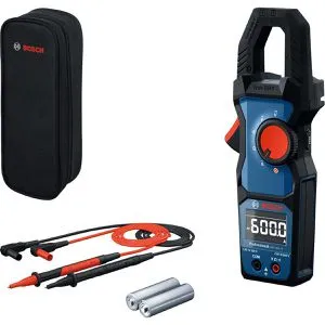 Bosch Stromzange GMC 600-15 - Digitales Messgerät für AC/DC bis 600 V und 600 A, True RMS für präzise Messungen. Ergonomisches Design, IP54 staub- und spritzwassergeschützt, ideal für den professionellen Einsatz.