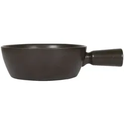 Boska Fondue Topf Nero 1 L - Fondues: Genießen Sie köstliches Käsefondue mit dem spülmaschinenfesten Keramiktopf Nero, ideal für Gasherde und bis zu 875 g Käse für 4-6 Personen.