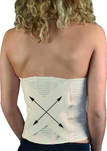 Hydas Bauch- und Rückenstützgürtel - Bandagen zur Unterstützung der Körperhaltung, ideal bei Bandscheiben- und Ischiasbeschwerden, mit verstellbarem Klettverschluss für optimalen Sitz und Schmerzlinderung.