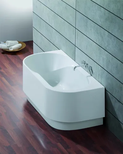 Hoesch Badewanne „Spectra“ 170 × 80 cm, halbkreis ohne Schürze
