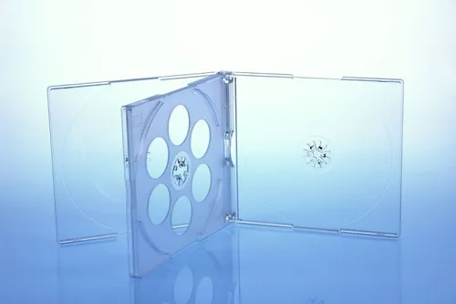 CD/DVD Jewelcase 4fach 4er / Hüllen für 4 Disc / glasklar/transparent