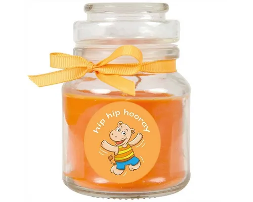 HS Candle Duftkerze (1-tlg), Kerze im Bonbonglas, Motivkerze mit ca. 110 Std. Brenndauer