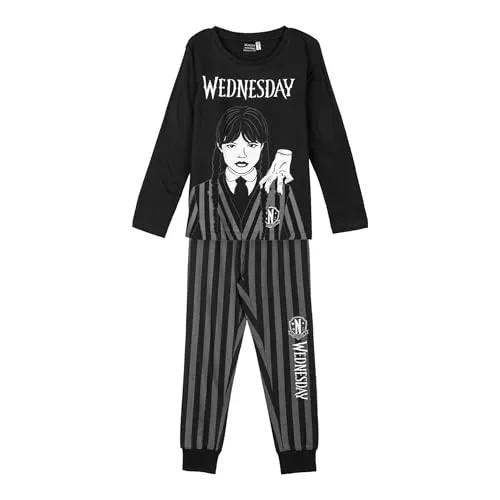 Wednesday Schlafanzug für Kinder, Dunkelgrau von CERDÁ LIFE'S LITTLE MOMENTS