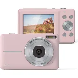 INF Digitalkamera 44MP 1080P 16X Digitalzoom Rosa - Rosa