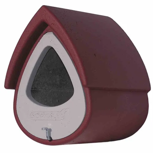 Schwegler Halbhöhle 2MR - Optimale Nisthöhle für Halbhöhlenbrüter - Vogelhäuser für Halbhöhlenbrüter, ideal für Hausrotschwanz und Bachstelze. Einfache Reinigung und Schutz vor Nesträubern durch speziellen Vorderwandeinsatz.