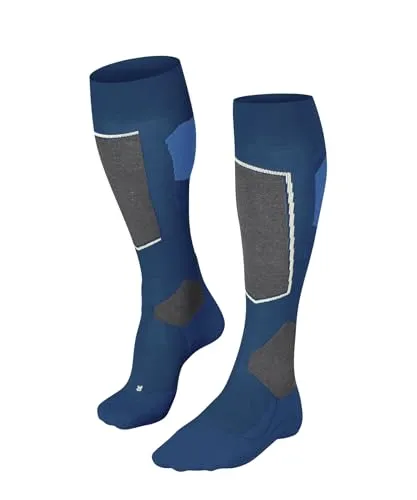 FALKE Herren Skisocken SK4 Advanced M - Warm & Dünn, Türkis Ocean 6836-O - Sportsocken aus Merinowolle und schnelltrocknendem Funktionsmaterial, ideal für besten Tragekomfort und Kontrolle beim Wintersport. Hochisolierend und blasenfrei.