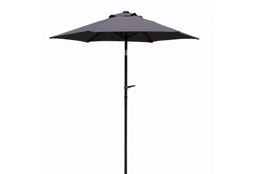 Pure Home & Garden Sonnenschirm Sunny 200 cm anthrazit - Sonnenschirm für Balkone, mit stabiler Kurbelmechanik und langlebigem, wasserabweisendem Stoff – ideal für entspannte Stunden im Freien.