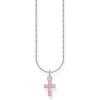Thomas Sabo Kette mit rosafarbenem Kreuz-Anhänger von THOMAS SABO