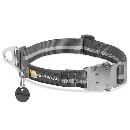 Ruffwear Top Rope Collar - Hundehalsband 28-36 cm granite gray - Robustes Hundehalsband mit Metallschnalle in Granite Gray; ideal für Freizeitaktivitäten und sicheres Gassi gehen. Entdecken Sie weitere Ruffwear Produkte bei Bergfreunde.de!