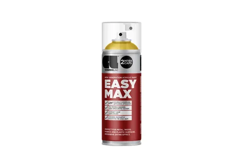COSMOS LAC Sprühflasche EASYMAX Sprühlack matt mit extrem hoher Deckkraft in vielen versch. Farben - Spraydosen Sprühfarbe DIY Lack Acryllack Spray Paint Farbspray Sprühdose Lackspray, zwei Sprühkappen inkl.
