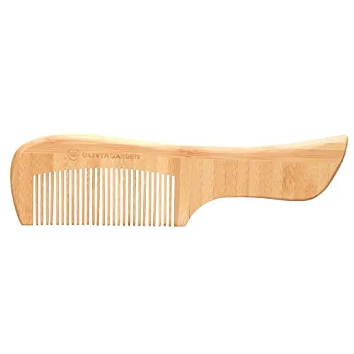 Olivia Garden Bamboo Touch Comb 2 – Nachhaltiger Bambus-Haarkamm - Kamm für dünnes Haar