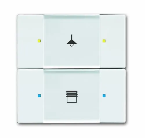 Busch-Jaeger KNX Tastsensor 2/4-f. Multifunktion - Smart Home Tastsensor mit innovativem Farbkonzept für intuitive Steuerung von Beleuchtung, Jalousien und Szenen. Ideal für moderne KNX-Installationen.