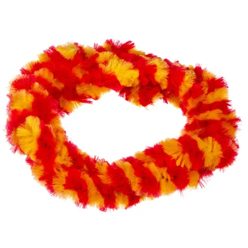 Paar Nabenputzringe - rot/ gelb - vorne & hinten für Nabe Ø168mm, 560mm lang