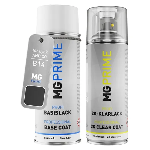 Produktbild Autolack 2K Spraydosen Set für Lynk AND CO B14 Swarowski Black Metallic