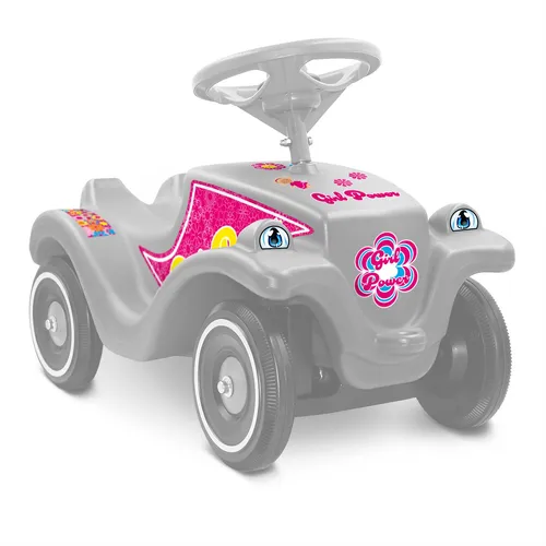 Folien Set Girl Power für BIG Bobby Car Classic Rutschauto Spielauto