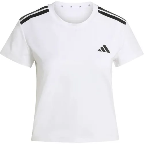 adidas Performance T-Shirt HYPERGLAM 3-STREIFEN XL (46/48) - Sportliches T-Shirt mit 3-Streifen-Design, aus atmungsaktiver Polyester-Elasthan-Mischung, ideal für aktive Tage. Maschinenwaschbar und in Slim Fit für optimalen Tragekomfort.