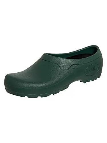 SALIHA Multi Clog grün EN 20347SRC Gr. 40 - Clogs für Beruf und Freizeit, leicht, flexibel und wasserabweisend. Mit rutschhemmender Sohle für sicheren Stand und herausnehmbaren, waschbaren Innensohle.
