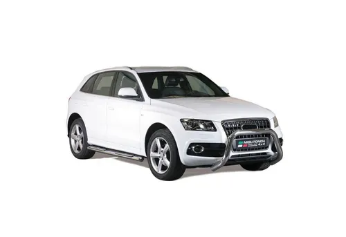 OMAC Kfz-Schmutzfänger Seitenschweller Schwellerrohre für Audi Q5 8RB 2008-2017 Silber, 2-tlg., Rutschfest, Haltbar, Aerodynamik