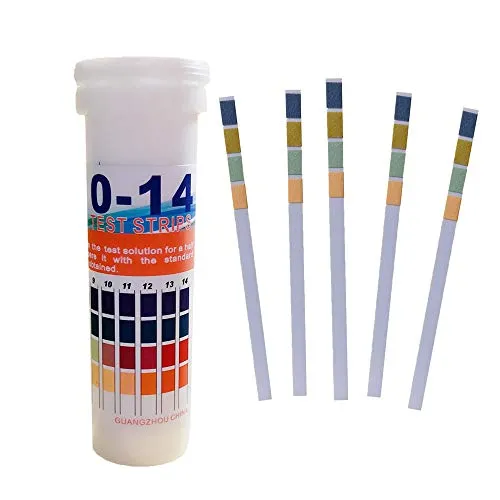 CENPEK PH-Teststreifen, Universal-pH-Streifen, Lackmuspapier für sauer alkalische Tests, PH 0-14 Messbereich, 150 Streifen