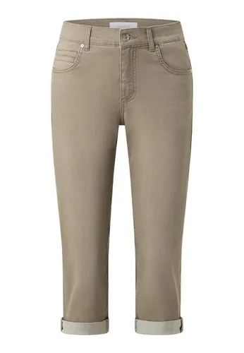 ANGELS Caprijeans CICI TURN UP mit Stretch und Aufschlag in Grün – Größe 38