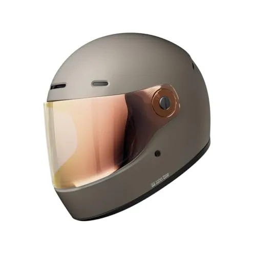 John Doe Motorradhelm JD/One - Individualisierbar und Retro-Design - Motorradhelme mit anpassbarem Design, Retro-Style der 70er und fortschrittlichem Belüftungssystem für optimalen Komfort und Sicherheit.