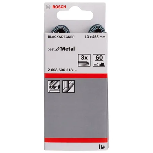 Bosch Schleifbänder X450 13x457 K60 expert for Metal 2608606218