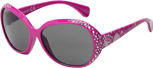 City Sonnen Brille Mädchen Kinder UV Schutz 400 Retro Modern Cat-Eye Desginer 30552 Pink-Rose