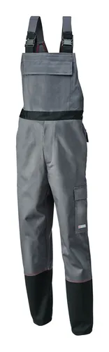 Planam Schweißerlatzhose Weld Shield Größe 64, grau/schwarz - Robuste Schweißerlatzhose für optimalen Schutz und Komfort bei der Arbeit, ideal für professionelle Schweißer.