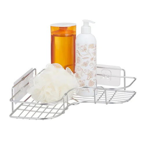 Duschablage  Duschregal Duschkorb Badablage Eckablage 2 kg 0,3 kg silber